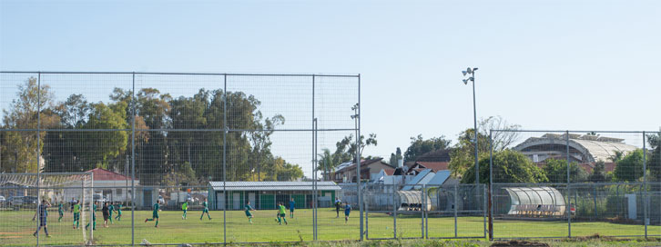 Sderot Israel soccer game.